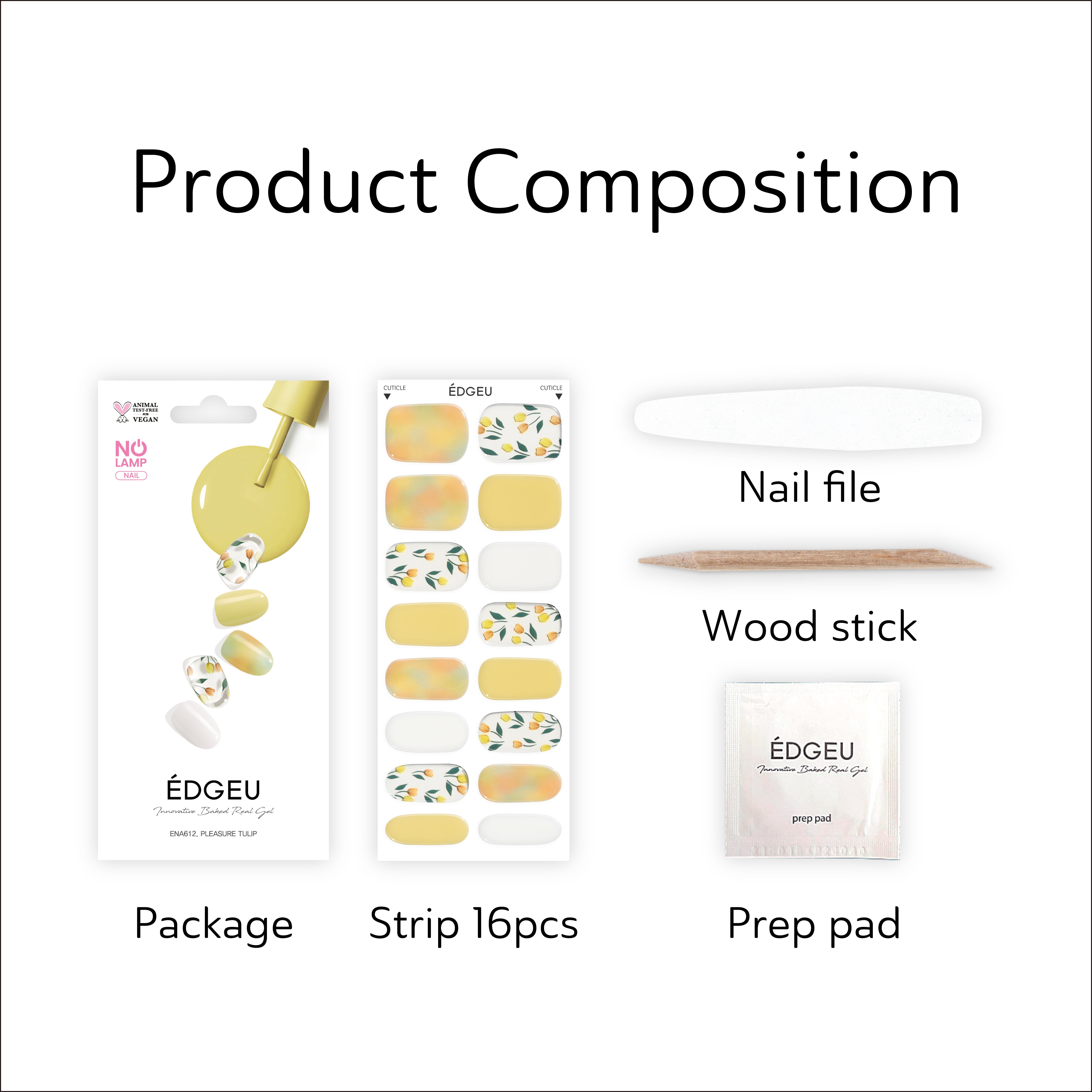 【１０個セット】 アイエスリンク EDGEU ネイルシール ENA612 PLEASURE TULIP(1セット)×１０個セット ENA612 PLEASURE TULIP – ÉDGEU